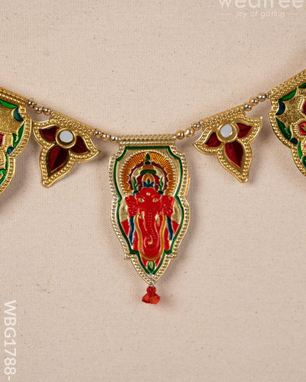 Designer Thoran with Ganesha - Gold - WBG1788-1 - Thorans RG