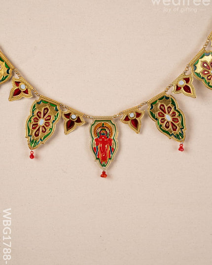 Designer Thoran with Ganesha - Gold - WBG1788-1 - Thorans RG