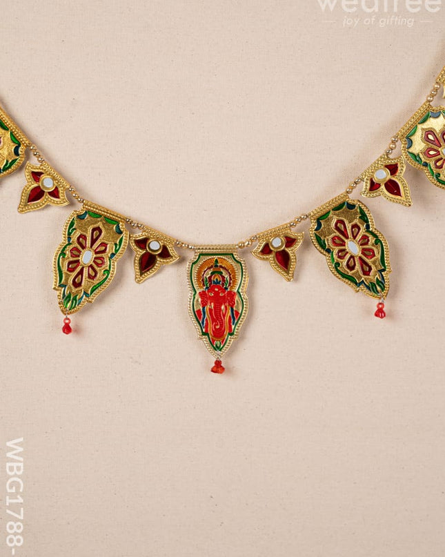 Designer Thoran with Ganesha - Gold - WBG1788-1 - Thorans RG