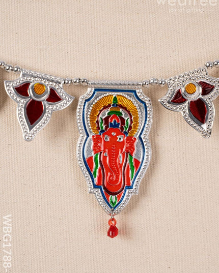 Designer Thoran with Ganesha - Silver - WBG1788-2 - Thorans RG