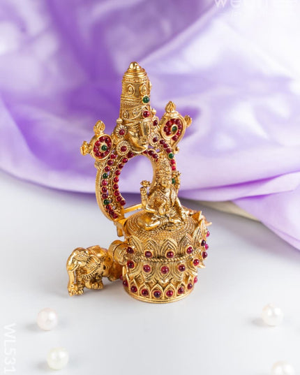 Designer Tirupathi Balaji with Lakshmi Kumkum Holder - WL5316 - Divine Gifts