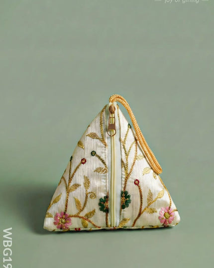 Designer Triangle Pouch - 6 inch - WBG1987 - Clutches & Purses