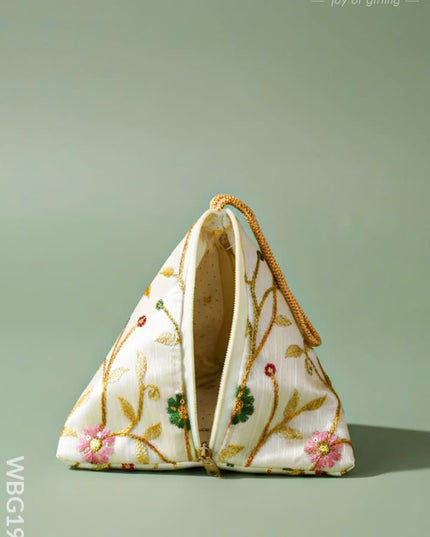 Designer Triangle Pouch - 6 inch - WBG1987 - Clutches & Purses