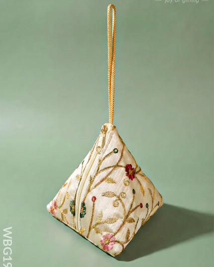 Designer Triangle Pouch - 6 inch - WBG1987 - Clutches & Purses