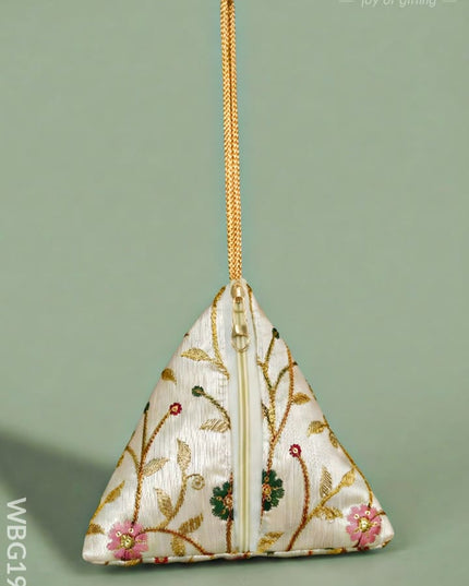 Designer Triangle Pouch - 6 inch - WBG1987 - Clutches & Purses