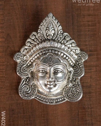 White Metal Durga/Amman Face - W4026 Figurine
