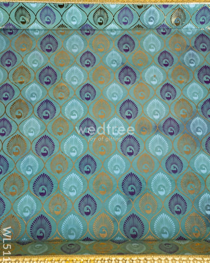 Digital Printed Meenakari Tray - Peacock Design - WL5112 Meenakari Trays & Plates