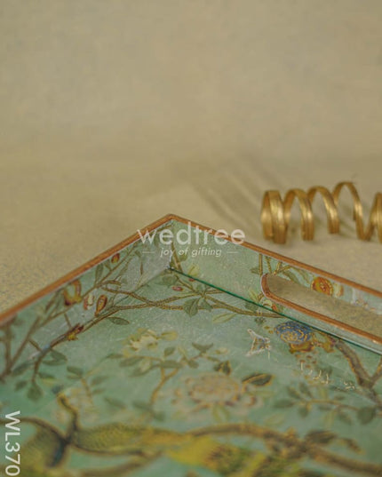 Digital Printed Peacock Tray - 15 X 9 Wl3705 Wooden Trays