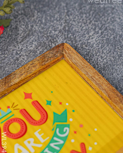 Digital Printed Wooden Rectangular Platter - Wl3948 Trays