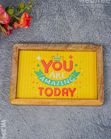 Digital Printed Wooden Rectangular Platter - Wl3948 Trays