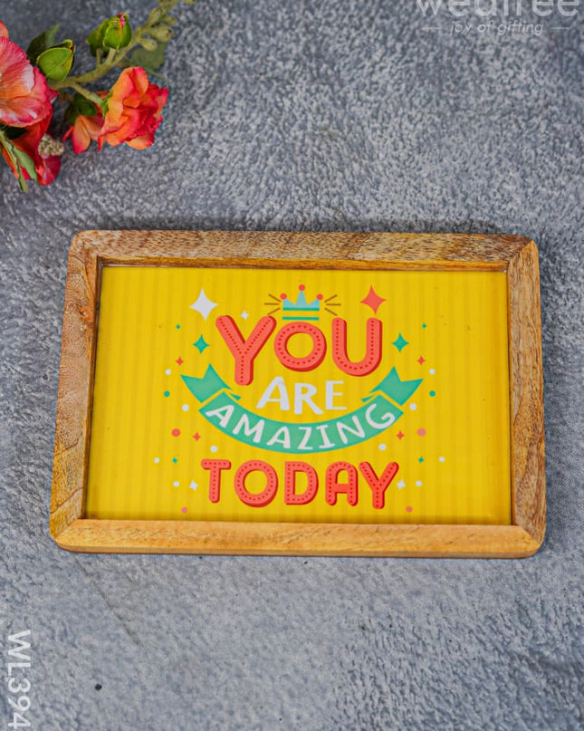 Digital Printed Wooden Rectangular Platter - Wl3948 Trays