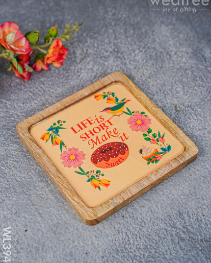 Digital Printed Wooden Square Platter - Wl3949 Trays