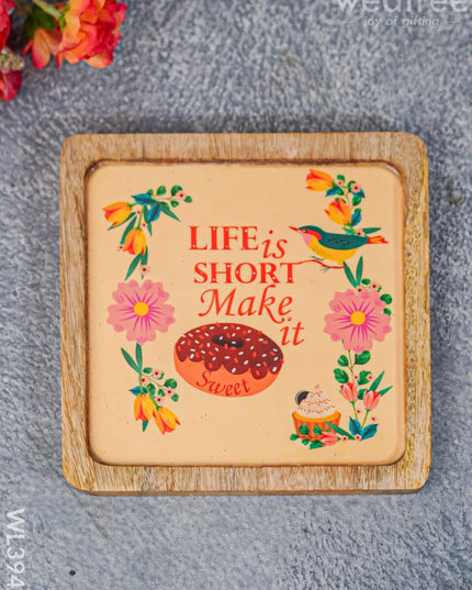 Digital Printed Wooden Square Platter - Wl3949 Trays