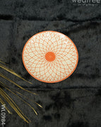 Orange coloured with Floral Design