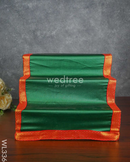 Dismantible 3 Step Golu Stand With Silk Fabric Cover - Wl3360 Swarna