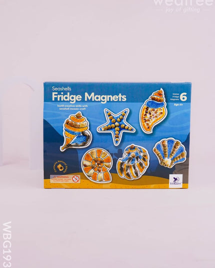 DIY Kit - Fridge Magnet Set with Seashell Design - WBG1937 - Kids Return Gifts