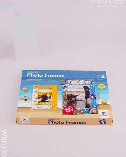 DIY Kit - Photo Frame Set with Seashell Design - WBG1936 - Kids Return Gifts