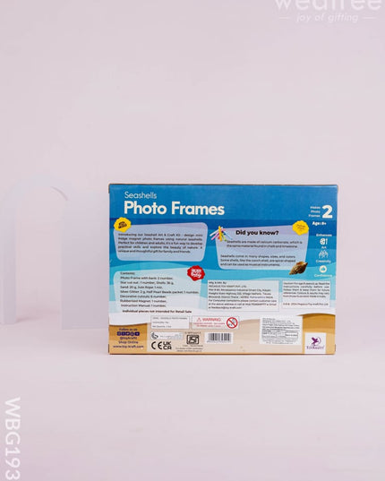 DIY Kit - Photo Frame Set with Seashell Design - WBG1936 - Kids Return Gifts