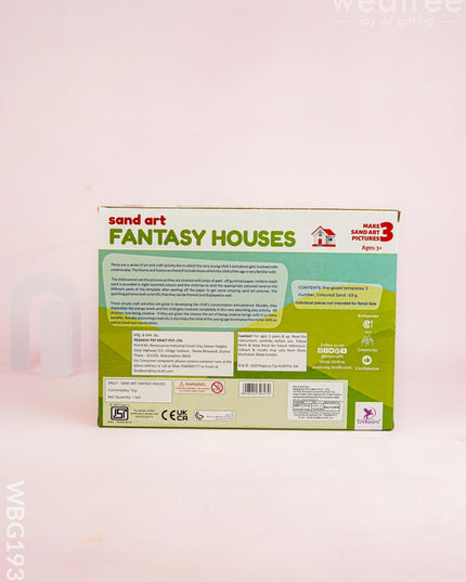 DIY Kit - Sand Art with Fantasy Homes - WBG1938 - Kids Return Gifts