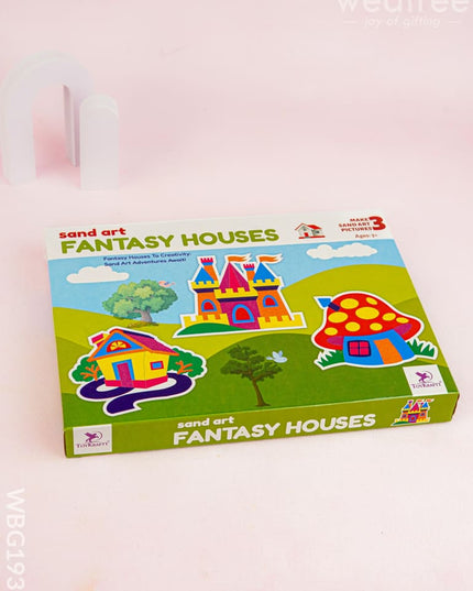 DIY Kit - Sand Art with Fantasy Homes - WBG1938 - Kids Return Gifts