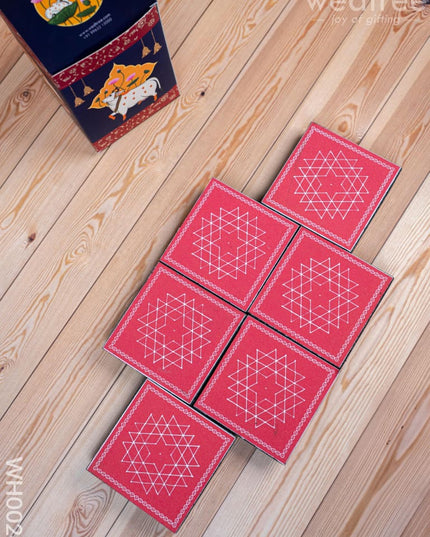 Diya Pack 1 | Aishwarya Kolam Manai - Set of 6 - WH0024 - Return Gift Combos