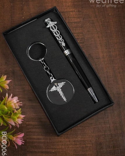 Doctor Symbol Caduceus Pen & Keychain - Bcg0063 Office Utility