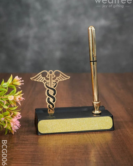 Doctor Symbol Caduceus Pen & Stand - Bcg0064 Office Utility