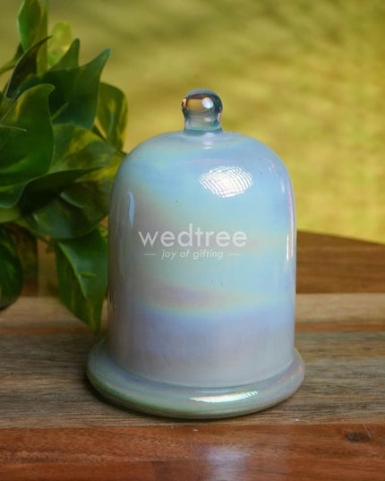 Domed Glass Scented Soy Wax Jar (Iridescent) - Wl0505 Candles And Votives