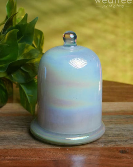 Domed Glass Scented Soy Wax Jar (Iridescent) - Wl0505 Candles And Votives