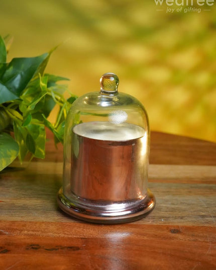 Domed Glass Scented Soy Wax Jar (Iridescent) - Wl0505 Candles And Votives