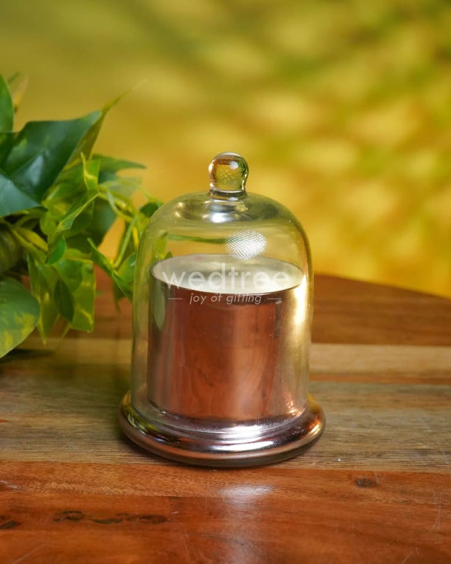 Domed Glass Scented Soy Wax Jar (Iridescent) - Wl0505 Candles And Votives