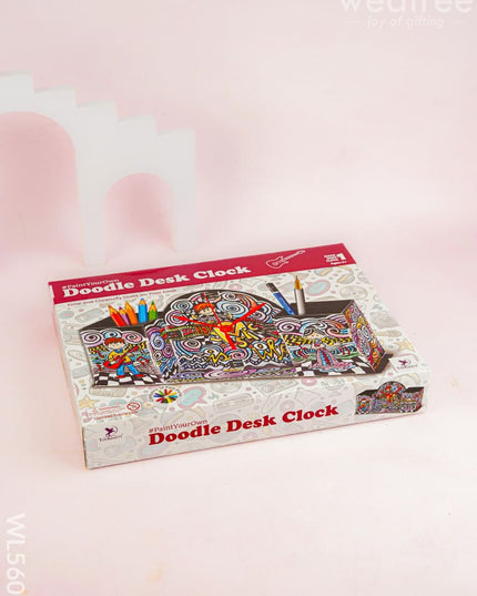 Doodle Art Kit - Desk Clock - WL5602 - Kids Utility