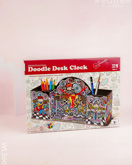 Doodle Art Kit - Desk Clock - WL5602 - Kids Utility