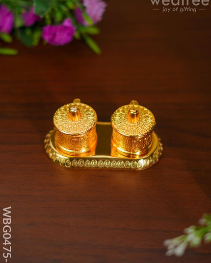 Double Kumkum Holder - Wbg0475 Holders
