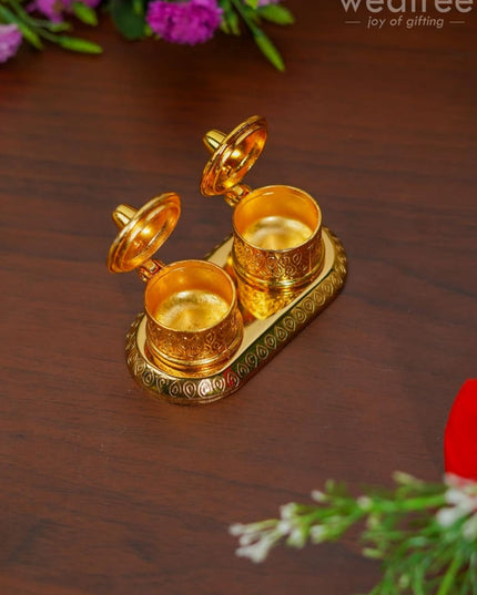 Double Kumkum Holder - Wbg0475 Holders