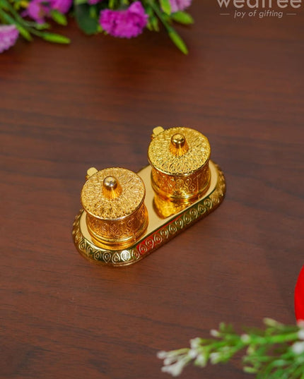 Double Kumkum Holder - Wbg0475 Holders