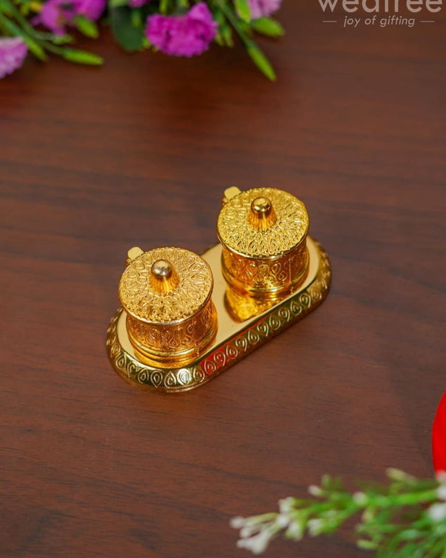 Double Kumkum Holder - Wbg0475 Holders