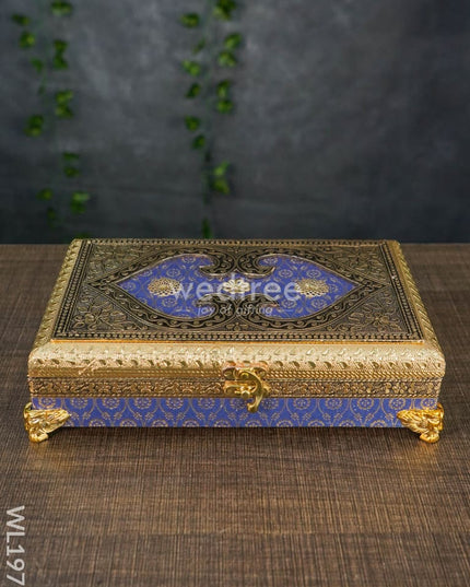 Dry Fruit Box - Lion Leg Blue 10X6 Wl1979