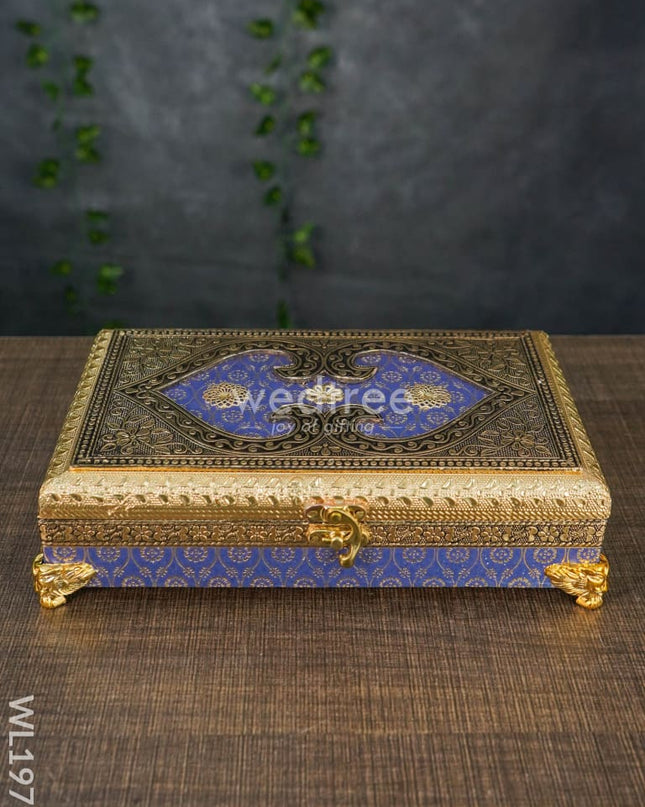 Dry Fruit Box - Lion Leg Blue 10X6 Wl1979