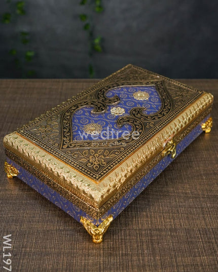 Dry Fruit Box - Lion Leg Blue 10X6 Wl1979