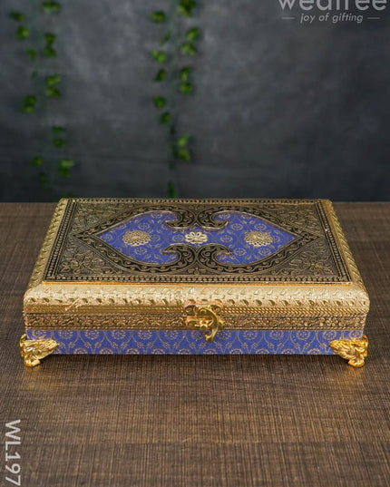 Dry Fruit Box - Lion Leg Blue 10X6 Wl1979