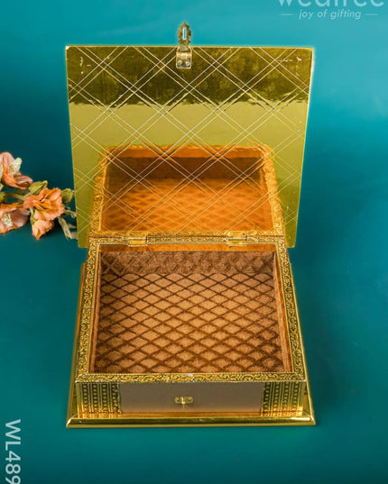 Dry Fruit Wooden Box - 10*10 inch) WL4899 Dry Fruit Box