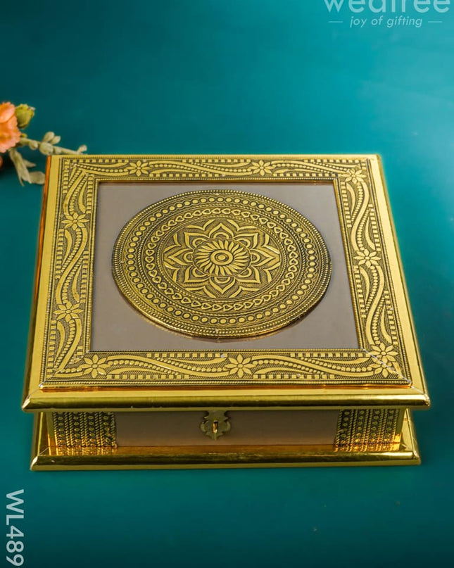 Dry Fruit Wooden Box - 10*10 inch) WL4899 Dry Fruit Box