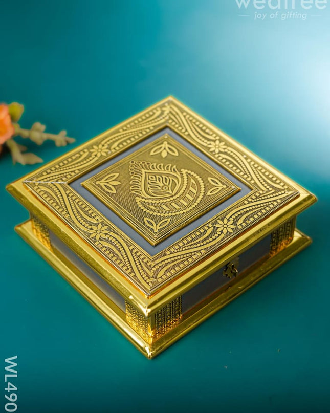 Dry Fruit Wooden Box - (8*8 inch) - WL4901 Dry Fruit Box