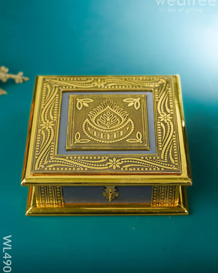 Dry Fruit Wooden Box - (8*8 inch) - WL4901 Dry Fruit Box