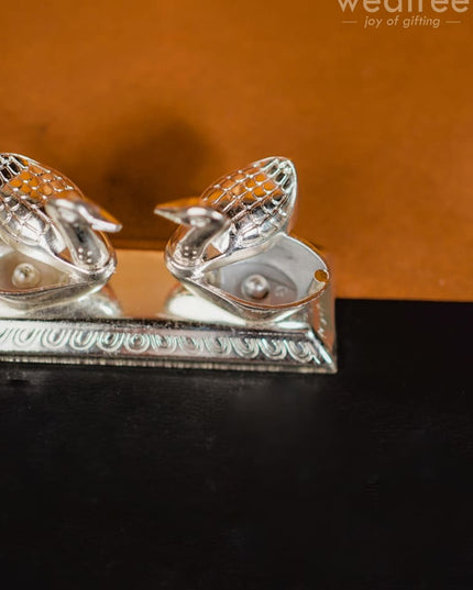 Duck Double Kumkum Holder - W4174 Zinc Alloy Holders