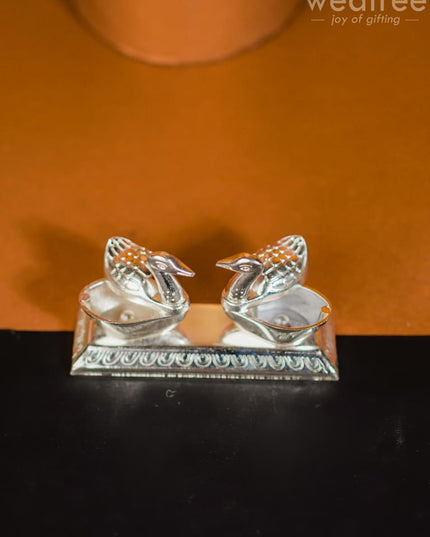 Duck Double Kumkum Holder - W4174 Zinc Alloy Holders