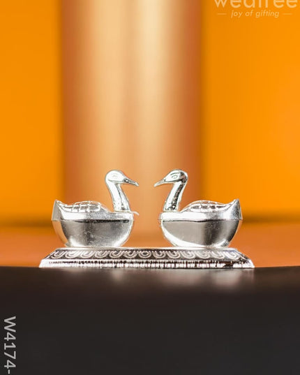Duck Double Kumkum Holder - W4174 Zinc Alloy Holders