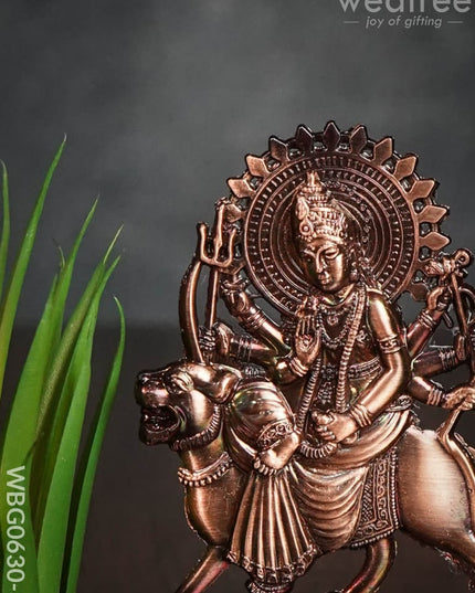 Durga Murthi Big - Copper Antique Finish Wbg0630-3 Divine Figurines