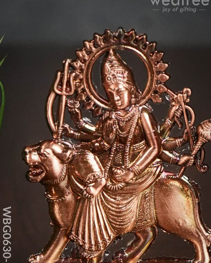 Durga Murthi Medium - Copper Antique Finish Wbg0630-2 Divine Figurines